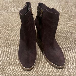Brown Suede Leather Boots